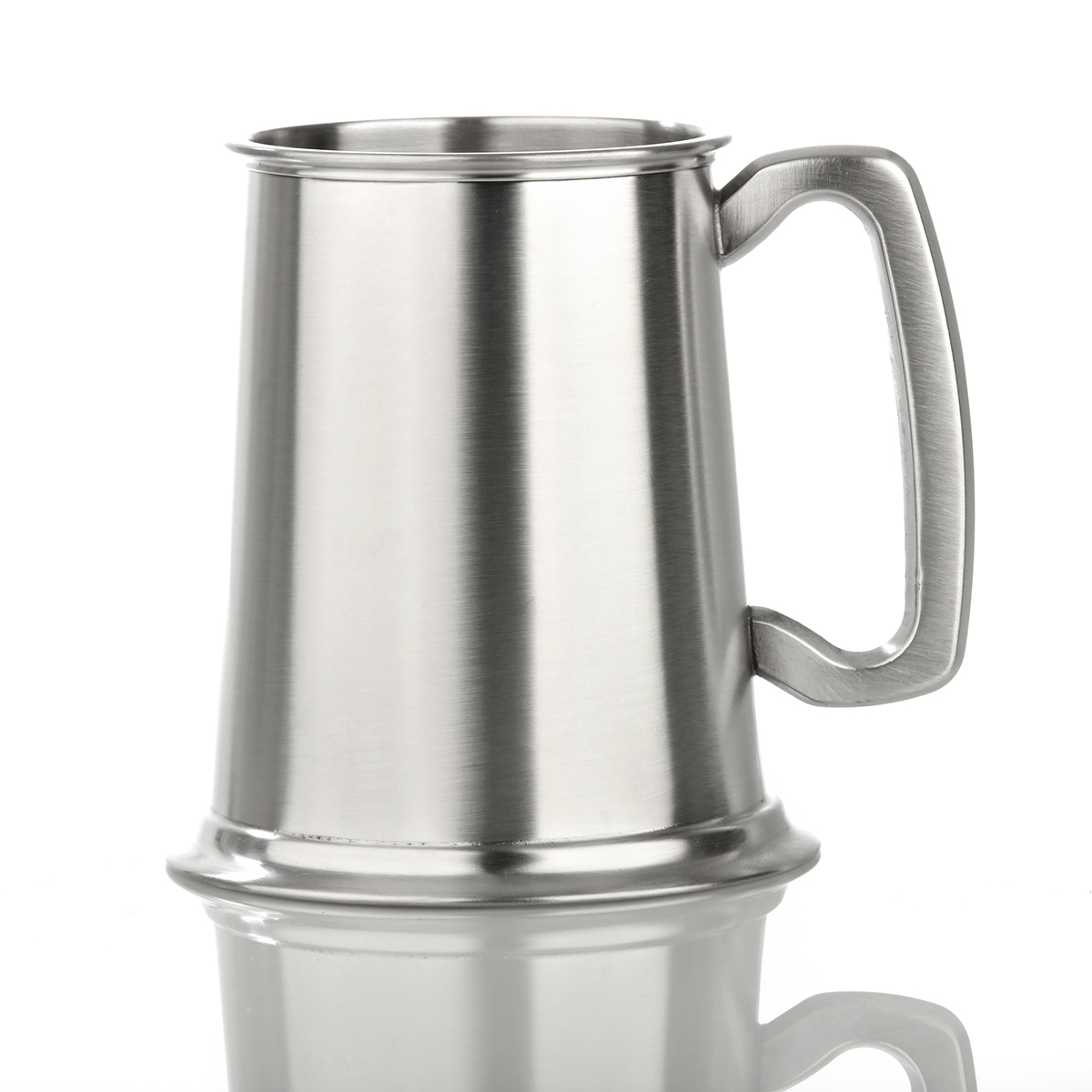 bierkrug-zinnkrug-england-pint-antik-001 Medieval Tankard - Mittelalterlicher 1 Pint Bierkrug / Zinnkrug aus England