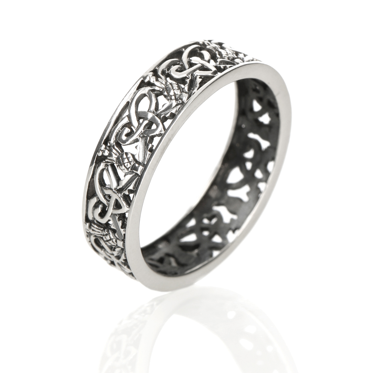 ring-outlander-schottland-distel-silber-006 Outlander Ring aus Schottland mit Disteln & keltischen Ornamenten