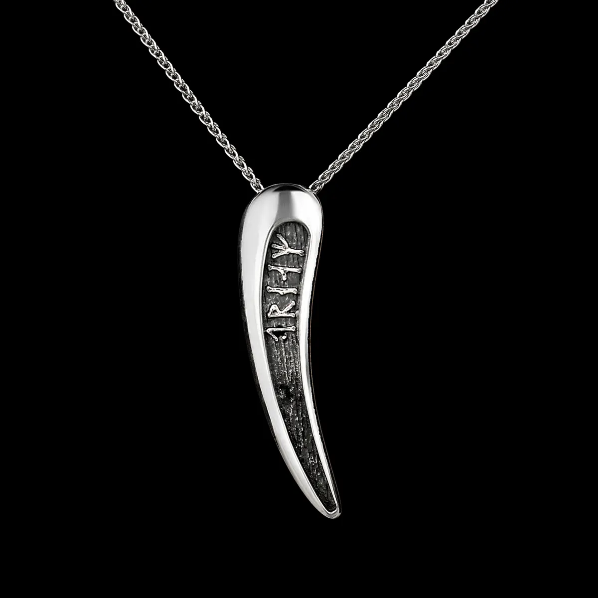 Orkney Runes - Anhänger aus Sterlingsilber mit Runenschrift