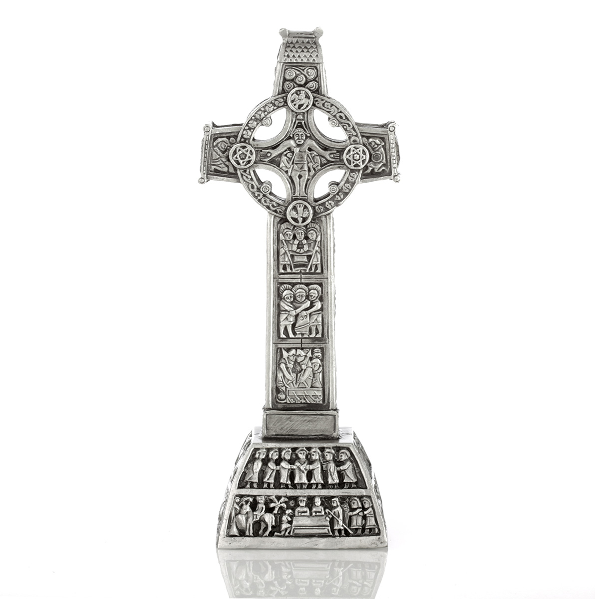 Clonmacnoise Cross Of the Scriptures - verziertes keltisches Kreuz aus Irland