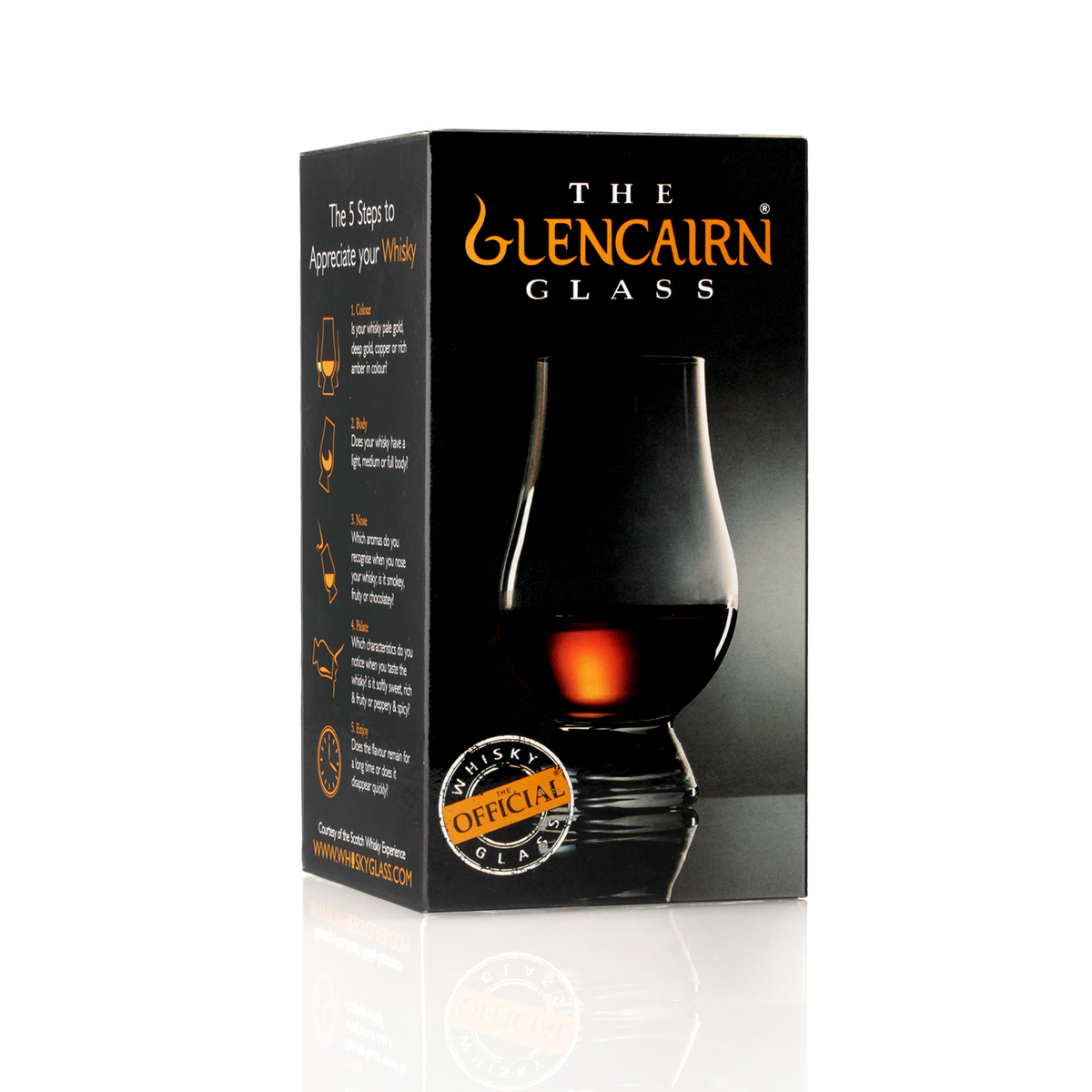 Glencairn Whisky Tasting Glas mit Gravur - 'Sláinte & Shamrock'
