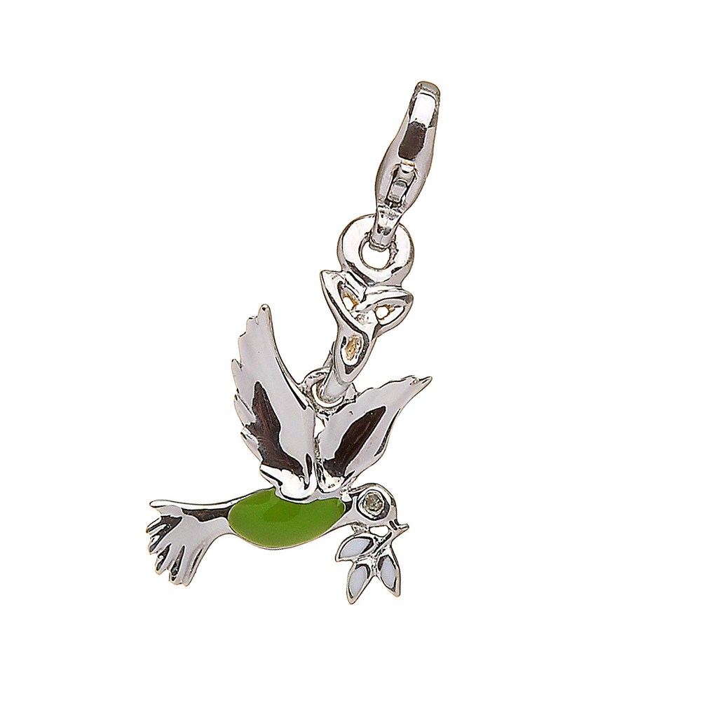 taube-dove-charm-silber8NdR1GdaQnqXg Celtic Trinity Bird Charm - Keltischer Vogel aus Sterling Silber & Emaille