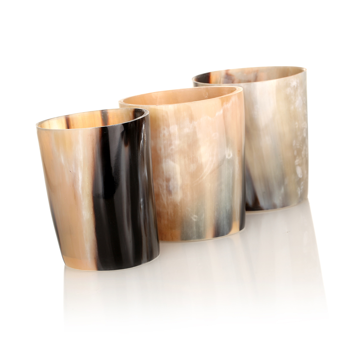 teelicht-halter-kerze-horn-rinderhorn-008 Windlicht aus Horn - Kerzenhalter für Wikinger & Kelten - Rinderhorn poliert