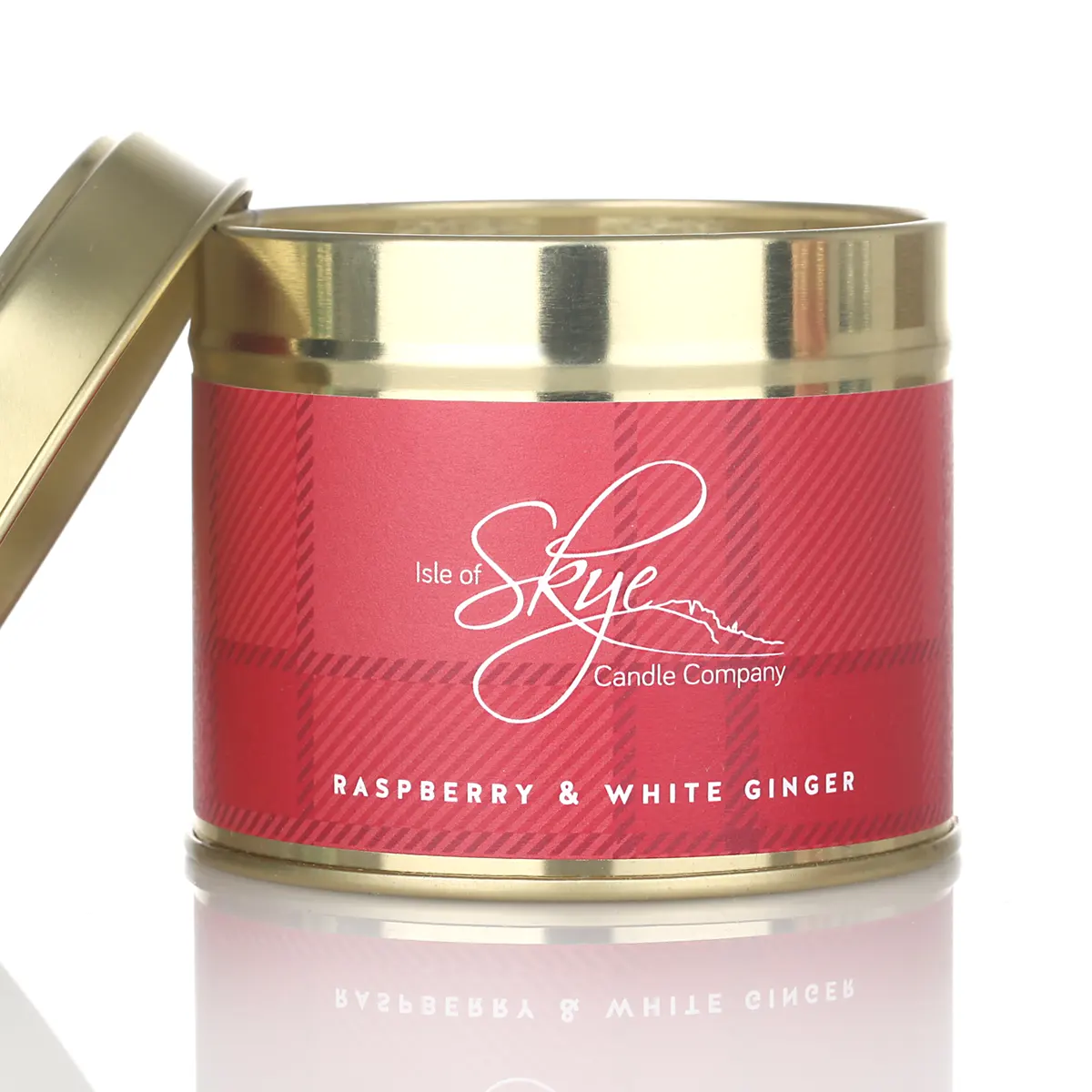 Isle of Skye Candles - Rasperry & White Ginger Travel Tin