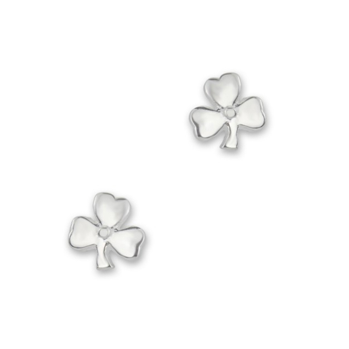 Süße Shamrock Ohrstecker aus massivem Sterling Silber