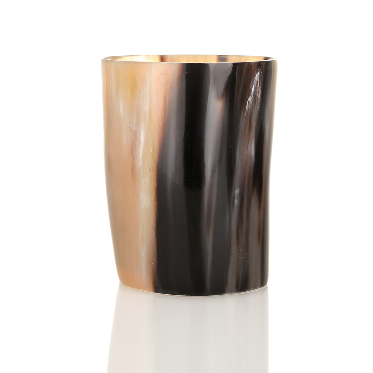 teelicht-halter-kerze-horn-rinderhorn-009 Windlicht aus Horn - Kerzenhalter für Wikinger & Kelten - Rinderhorn poliert