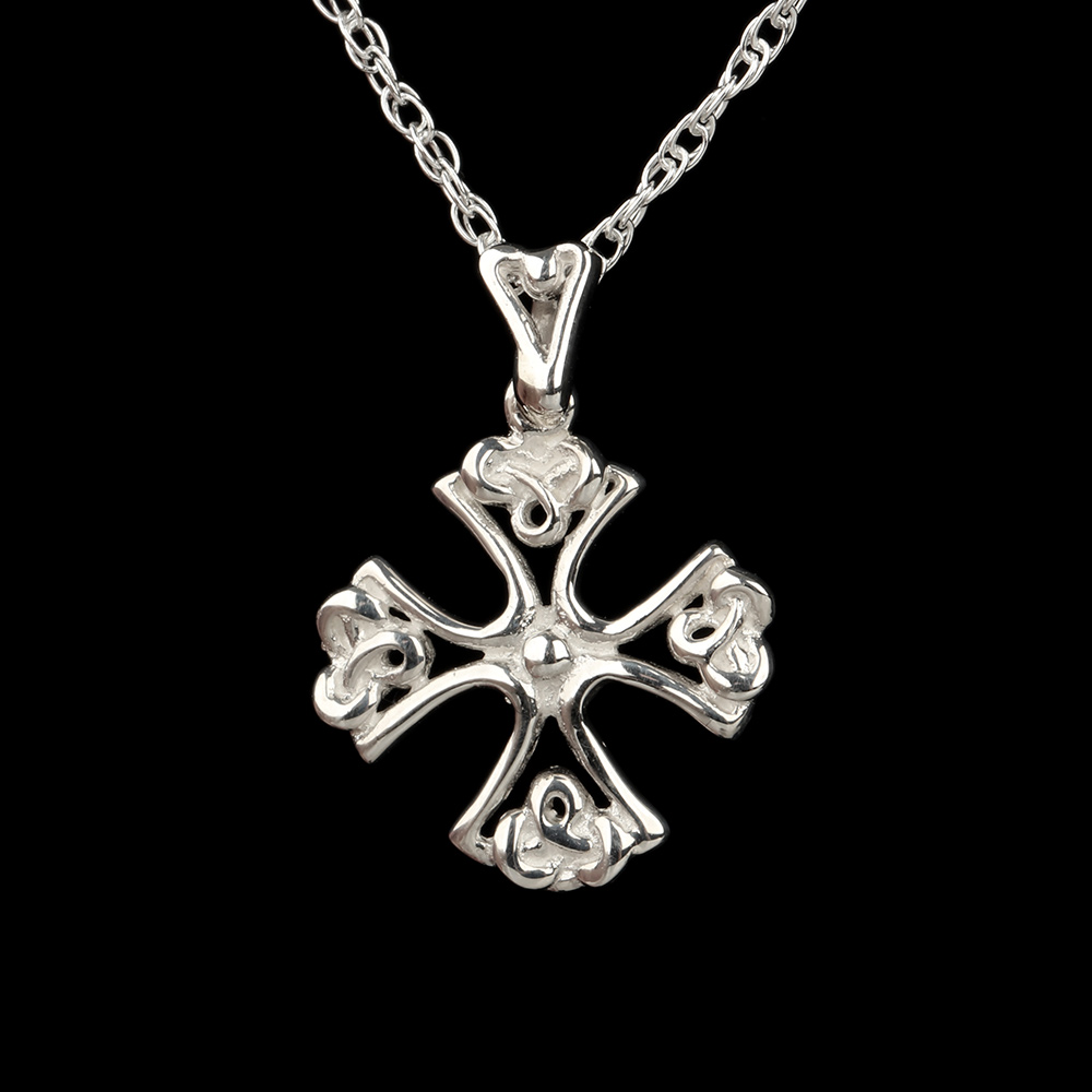 celtic-cross-keltisches-kreuz-outlander-kette-002 Keltisches Kreuz Kette aus Sterling Silber - Handgefertigt in Schottland