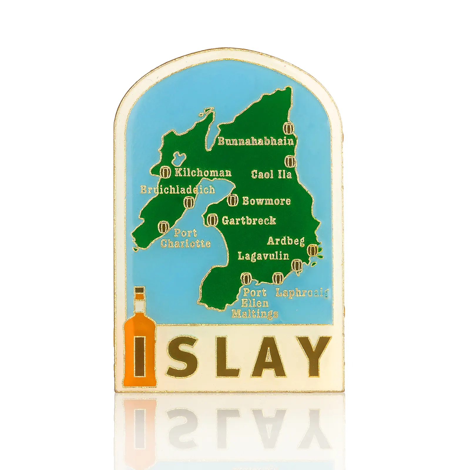 Islay Deko-Magnet / Kühlschrankmagnet aus Schottland - Metall & Emaille