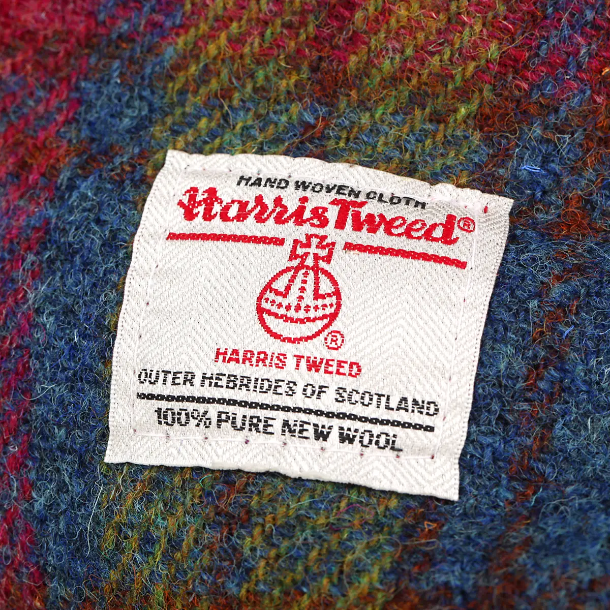 kissen-cushion-45x45-harris-tweed-schottland-tartan-karo-multi-colour-002 Harris Tweed Kissen aus Schottland in Multi Color Tartan - 45 x 45 cm