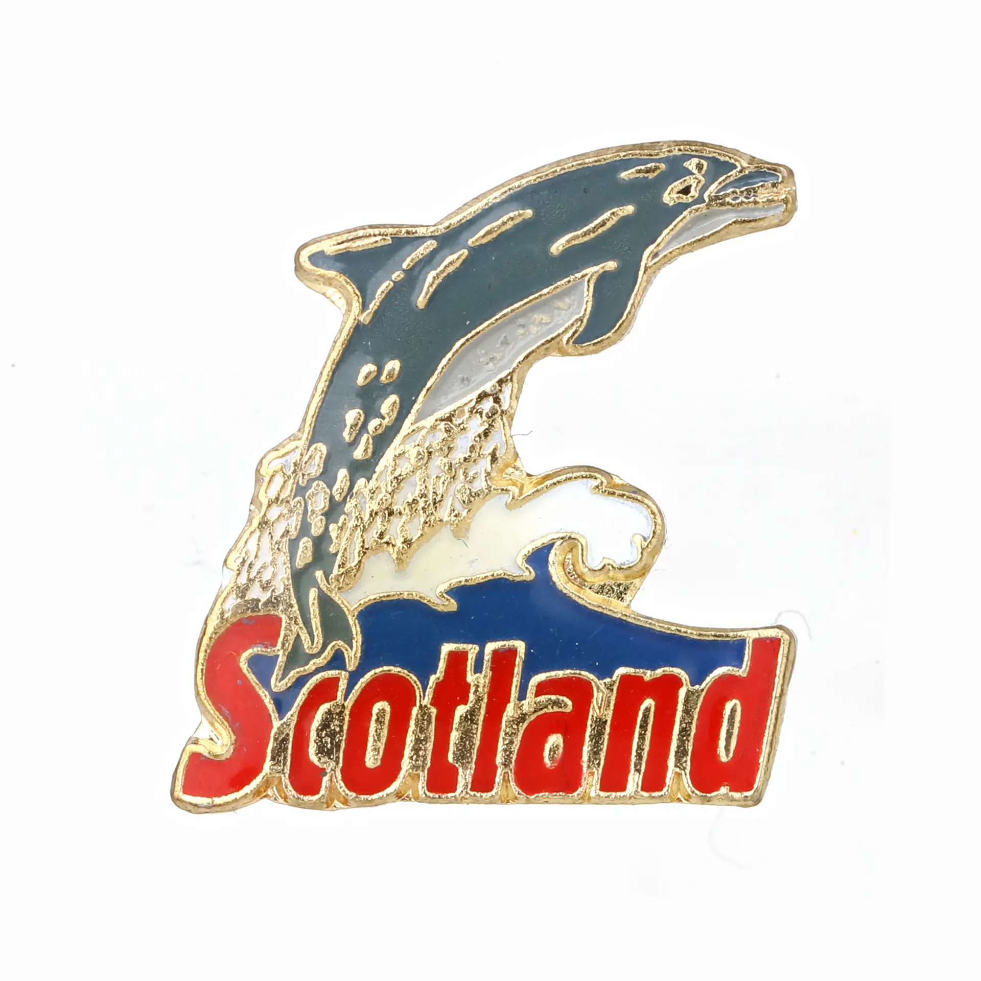Scotland Dolphin Anstecknadel aus Schottland – Metall & Emaille