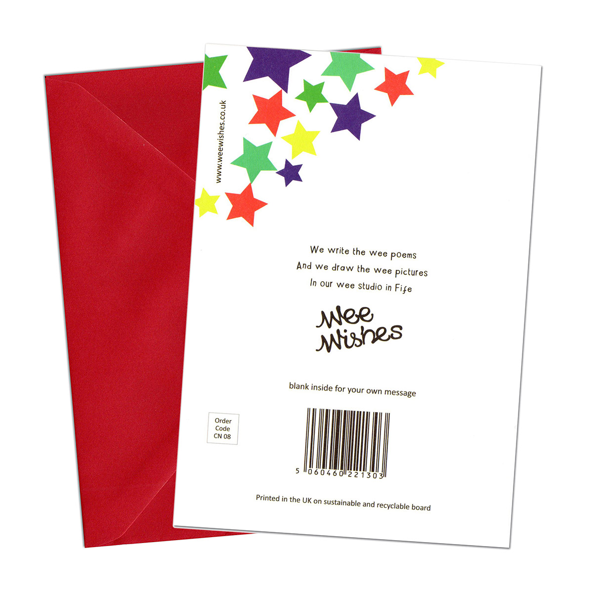 WOOHOO Tartan - Handgefertigte Glückwunschkarte aus Schottland