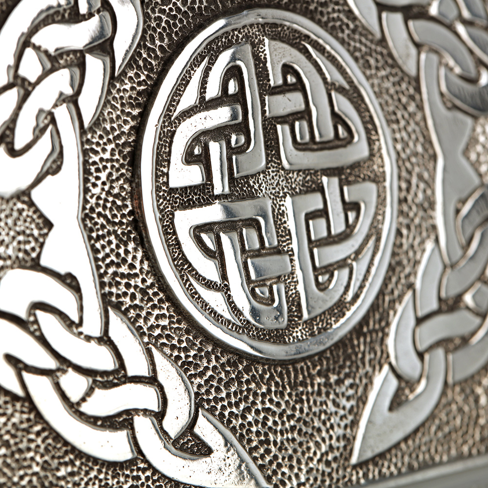 Celtic Cirlce Kilt Gürtelschnalle  - handgefertigt mit keltischen Ornamenten