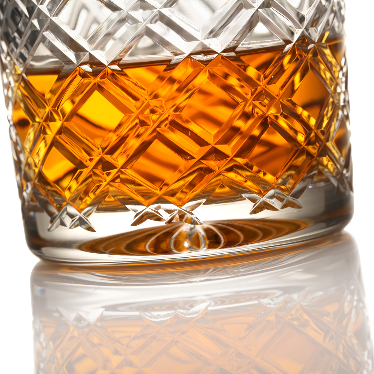 Tartan - 2 x Whisky Tumbler - Handgefertigt aus Kristallglas