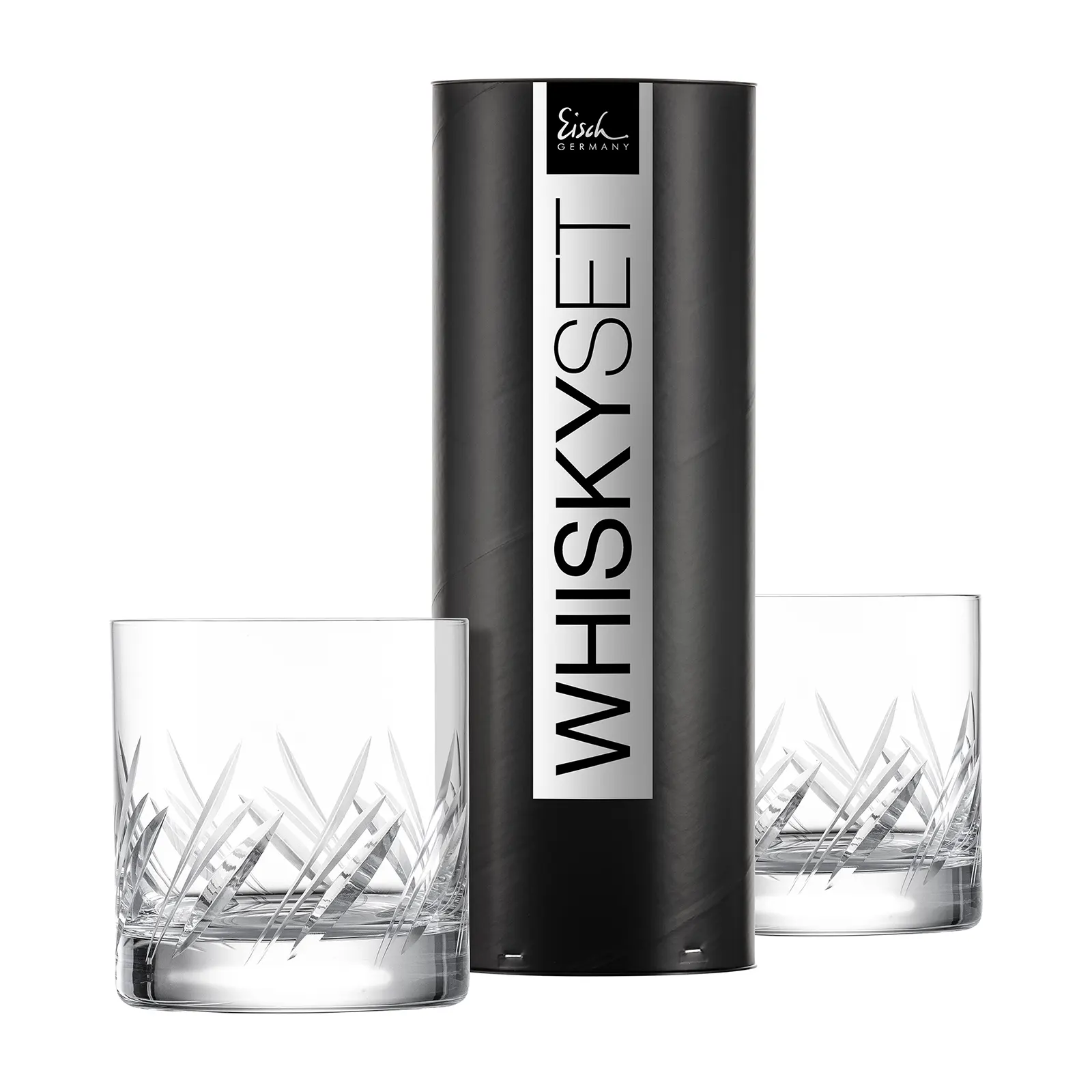 Eisch Whisky Set - Gentleman - Kristallglas geschliffen - 2 Stück in Geschenkröhre Eisch Whisky Set - Gentleman - Kristallglas geschliffen - 2 Stück in Geschenkröhre