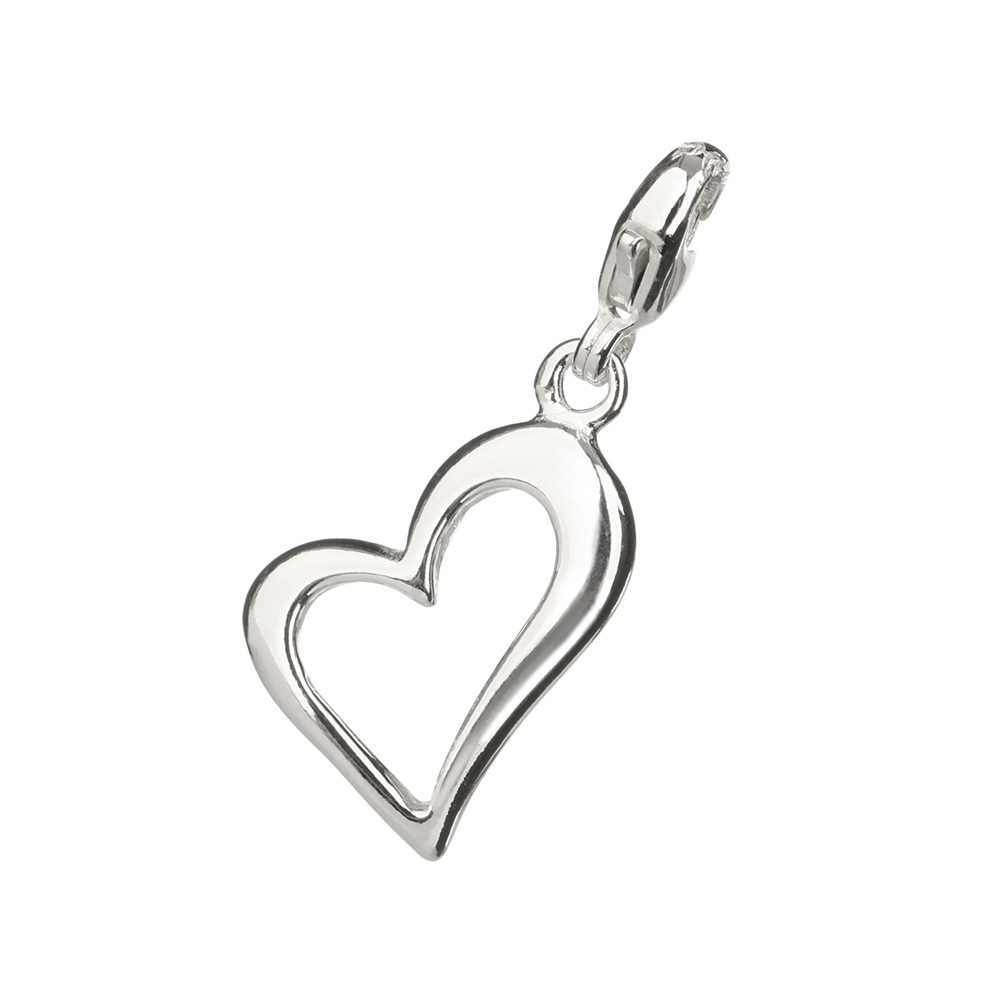 Open Heart - Ein offenes Herz als Charm aus Sterling Silber