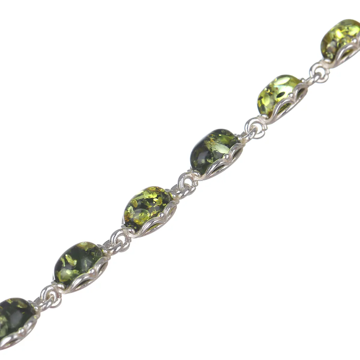armband-bernstein-amber-gruen-sterling-silber-irland-006 Green Amber Drop - Irisches Armband aus grünem Bernstein & Sterling Silber