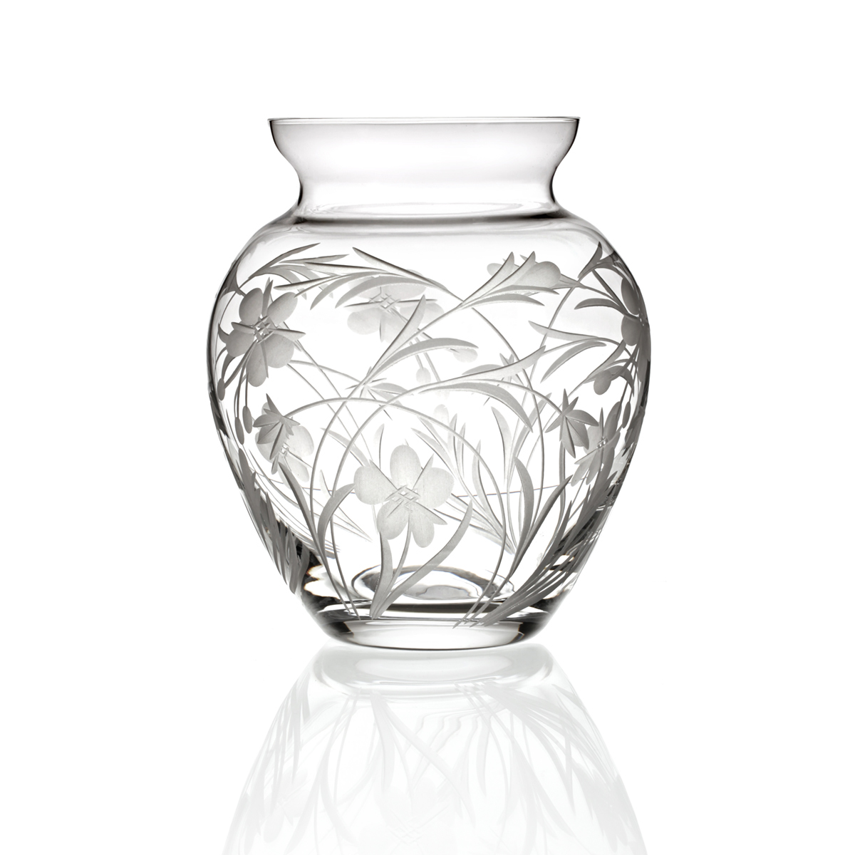 Vase-Kristall-Glas-Meadow-Flower-Wiesenblumen-Schottland-006COgyZ0oIvB9Ah Meadow Flower Posy Vase - Kristallglas mit Wiesenblumen Muster