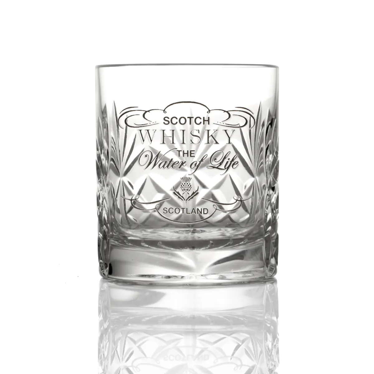 The Water of Life Doubleshot - Handgefertigtes Kristall Whisky Shotglas