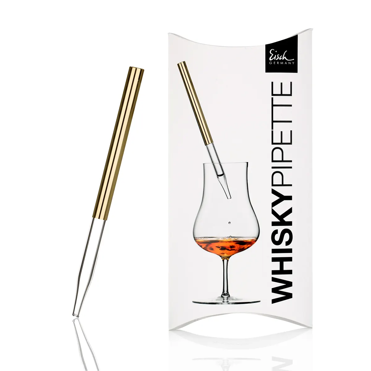 Whisky-pipette-eisch-gentleman-gold-002 Eisch Whiskypipette Gentleman - Gold - im Geschenkkarton