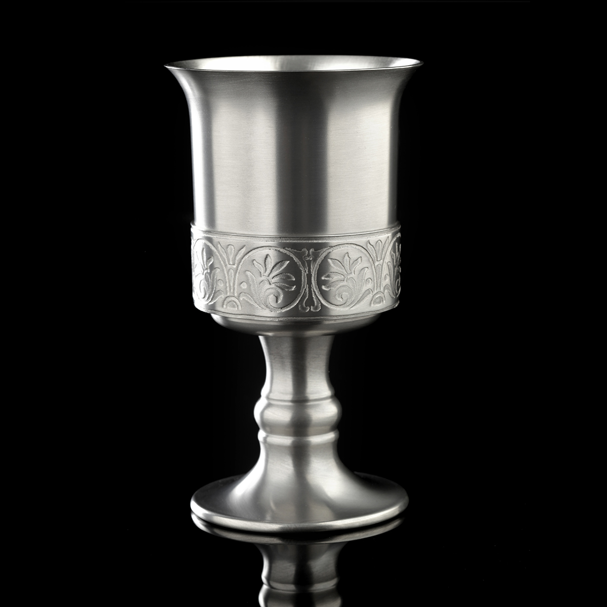 Medieval Goblet - Mittelalterlicher Weinkelch / Zinnkelch - antikes finish