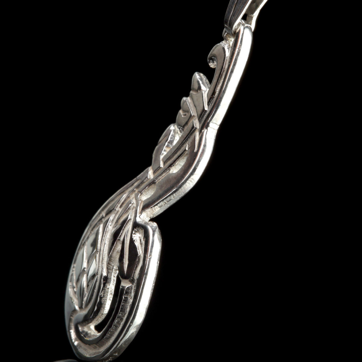 Lindisfarne Bird - Keltische Kette aus Sterling Silber - Handgefertigt in Schottland