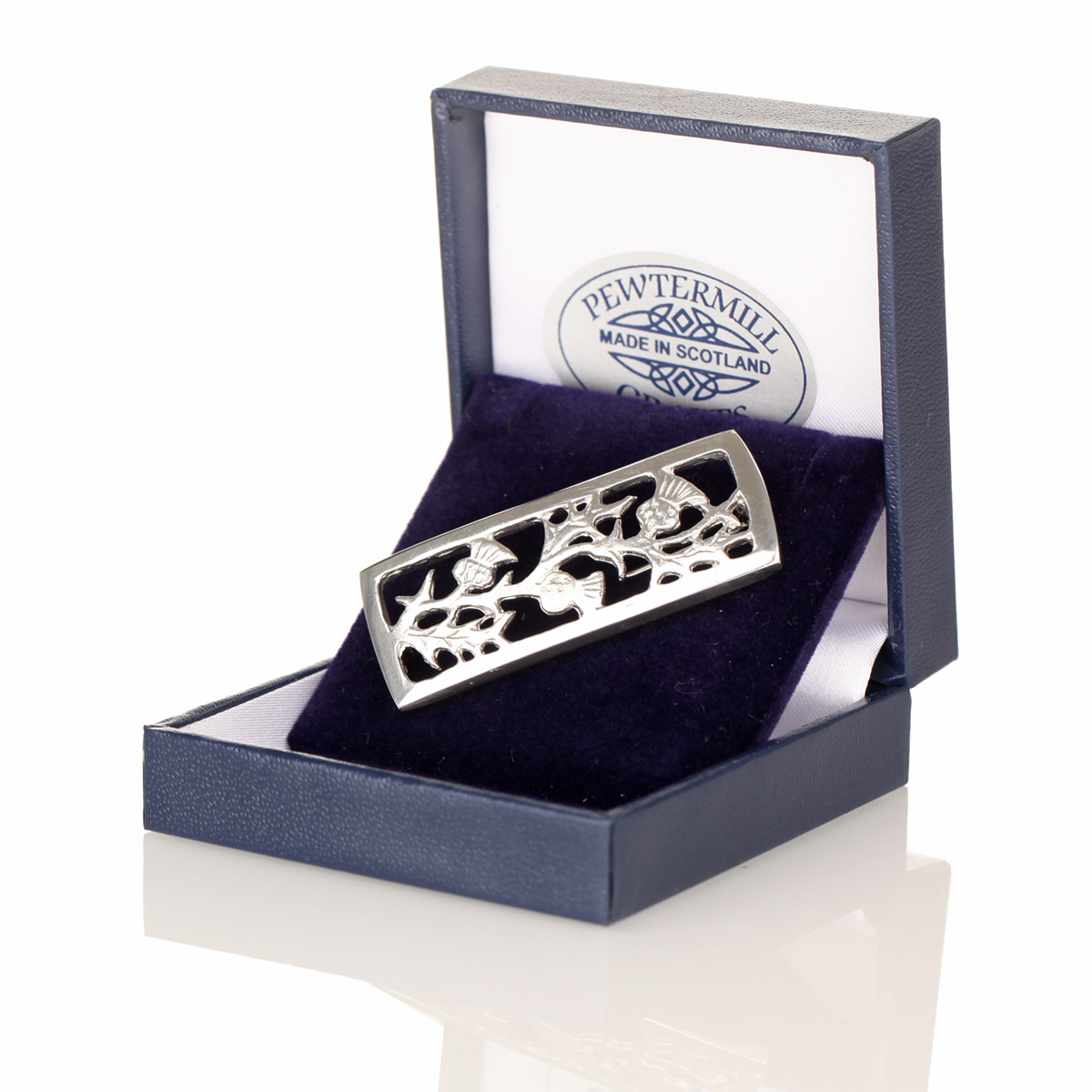 brosche-anstecknadel-pin-schottische-distel-thistle-001 Schottische Distel Brosche - Handgefertigt in Schottland