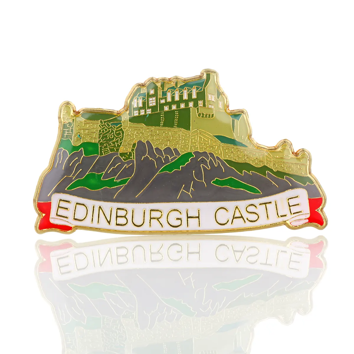 Edinburgh Castle Deko-Magnet / Kühlschrankmagnet aus Schottland - Metall & Emaille Edinburgh Castle Deko-Magnet / Kühlschrankmagnet aus Schottland - Metall & Emaille