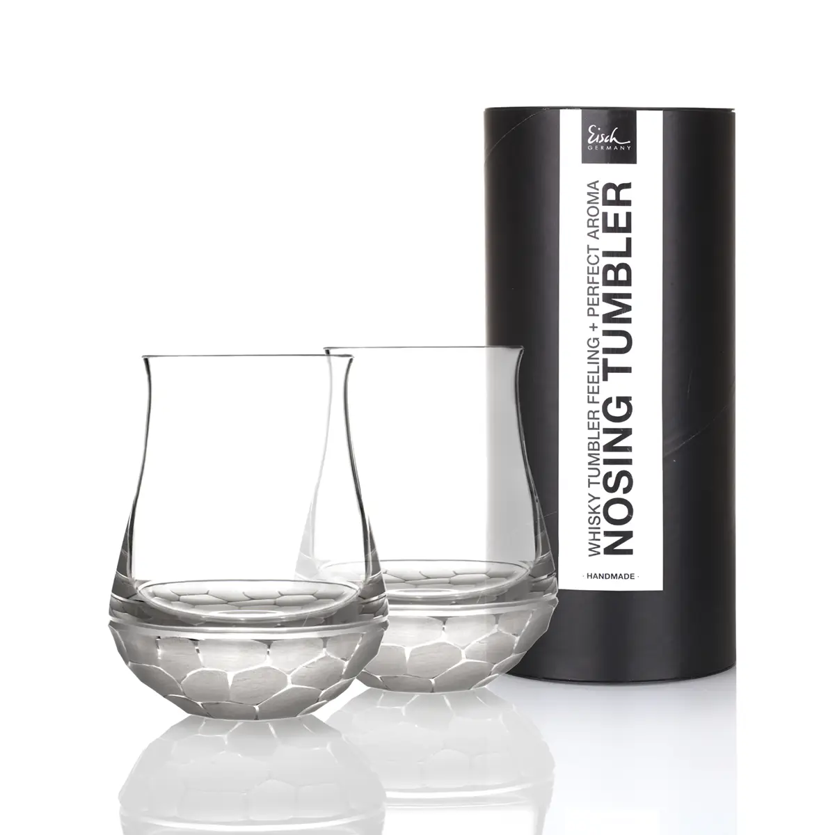 Eisch Whisky Set - Hamilton - 2 Nosing Tumbler aus Kristallglas in Geschenkröhre