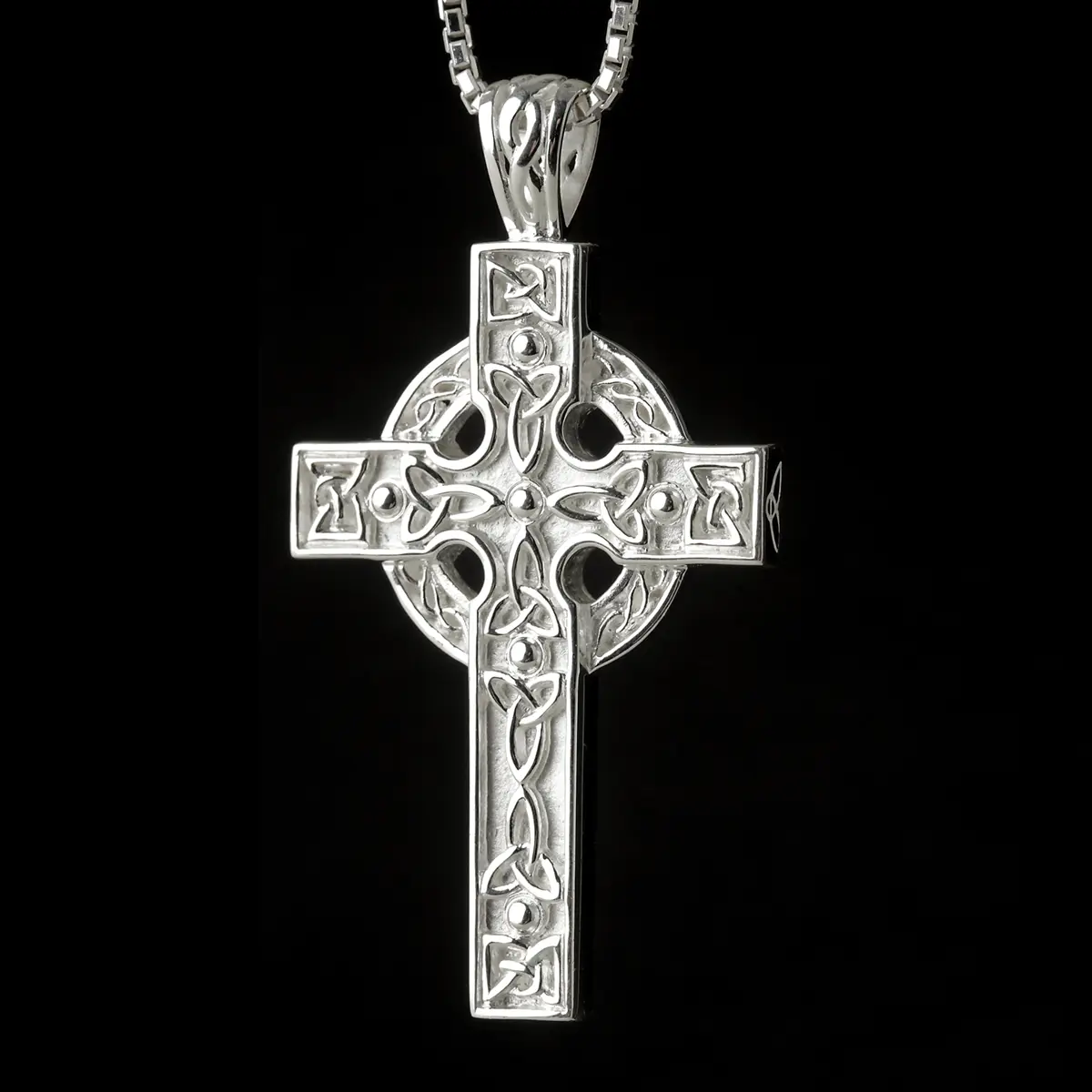 Great Celtic Cross - großes keltisches Kreuz aus Sterling Silber - Made in Ireland