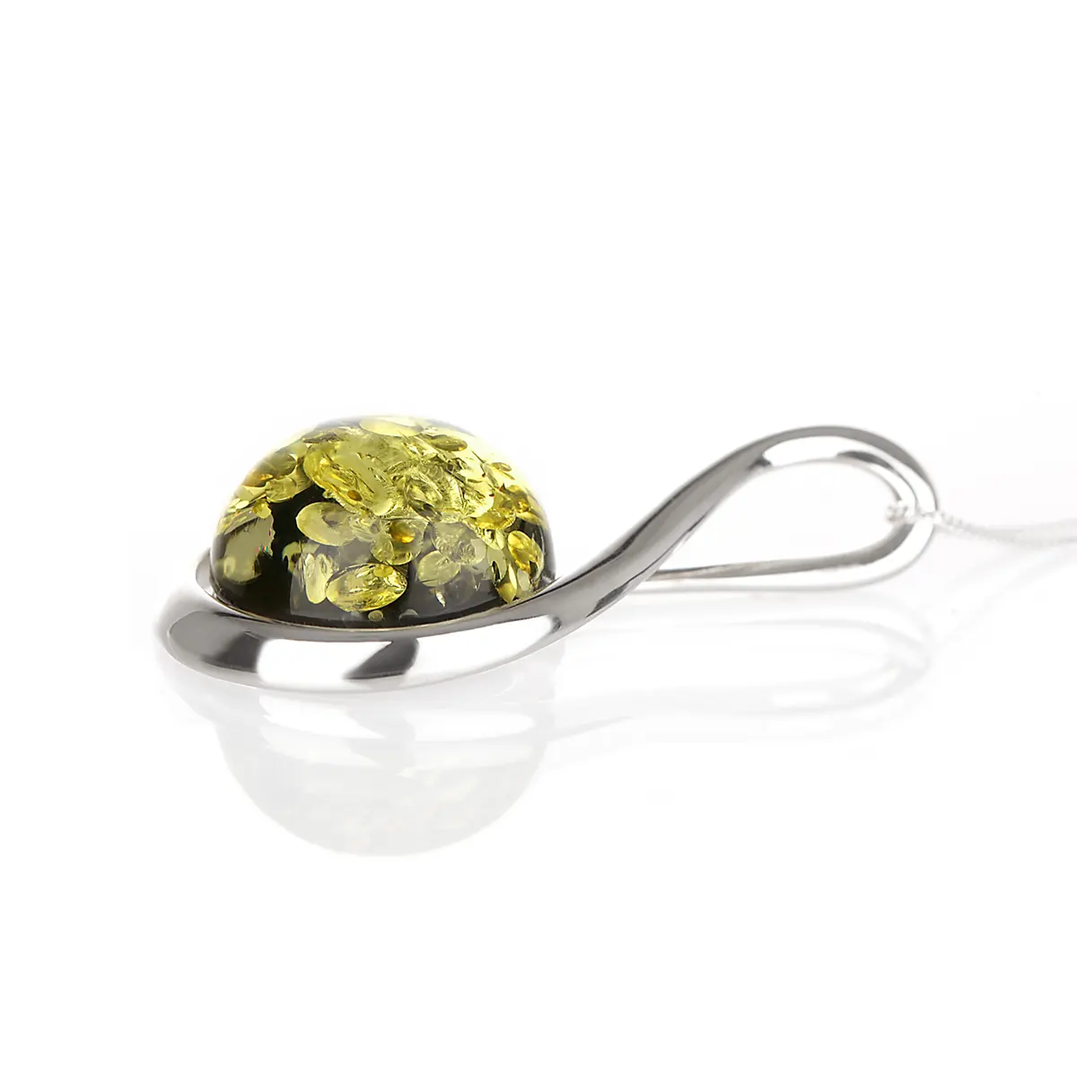 kette-anhaenger-bernstein-amber-gruen-silber-irland-019 Silver Green Amber - Irische Kette aus grünem Bernstein & Sterling Silber