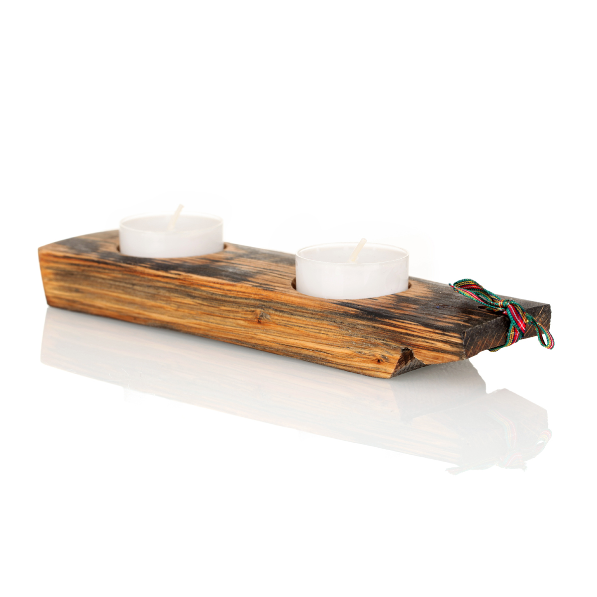 Plinth-staender-whisky-fass-holz-eiche-teelicht-006 Whisky Fass Flight Tray Teelichthalter aus Eiche - für 2 Teelichter