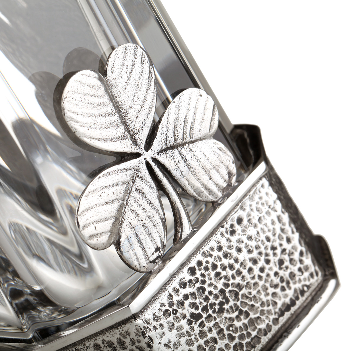 The Irish Decanter - Irische Whiskey Karaffe handgefertigt aus Glas und Zinn