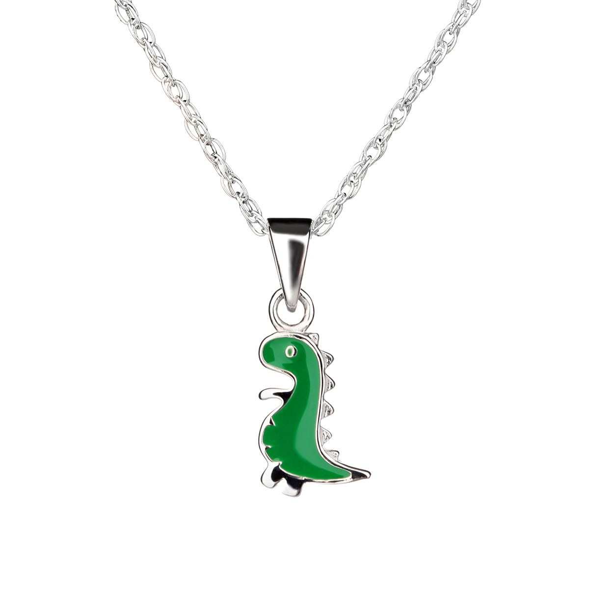 Little Nessie - süße Loch Ness Monster Kette für Kinder - Sterling Silber & Emaille