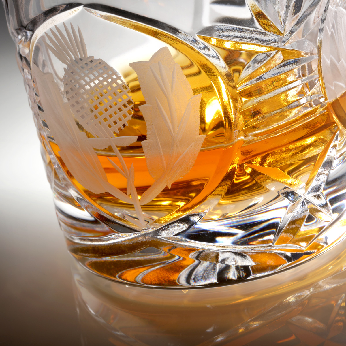 Glencairn Bothwell Thistle Whisky Tumbler - Kristallglas aus Schottland