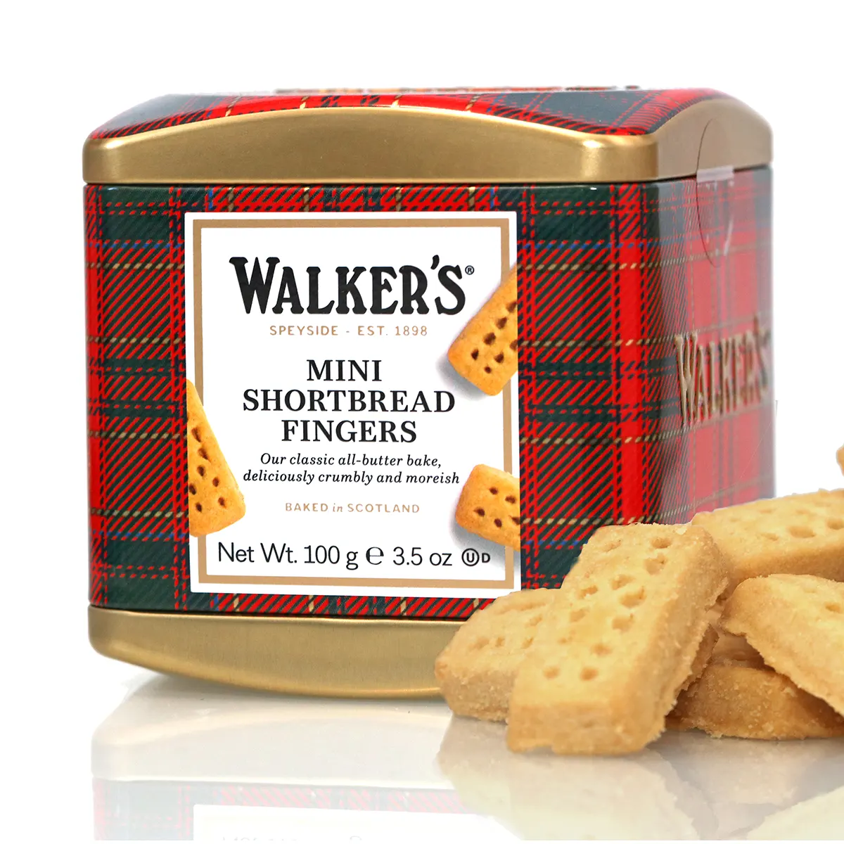 Walker’s Shortbread Fingers Tartan Tin – Schottisches Gebäck in Metalldose