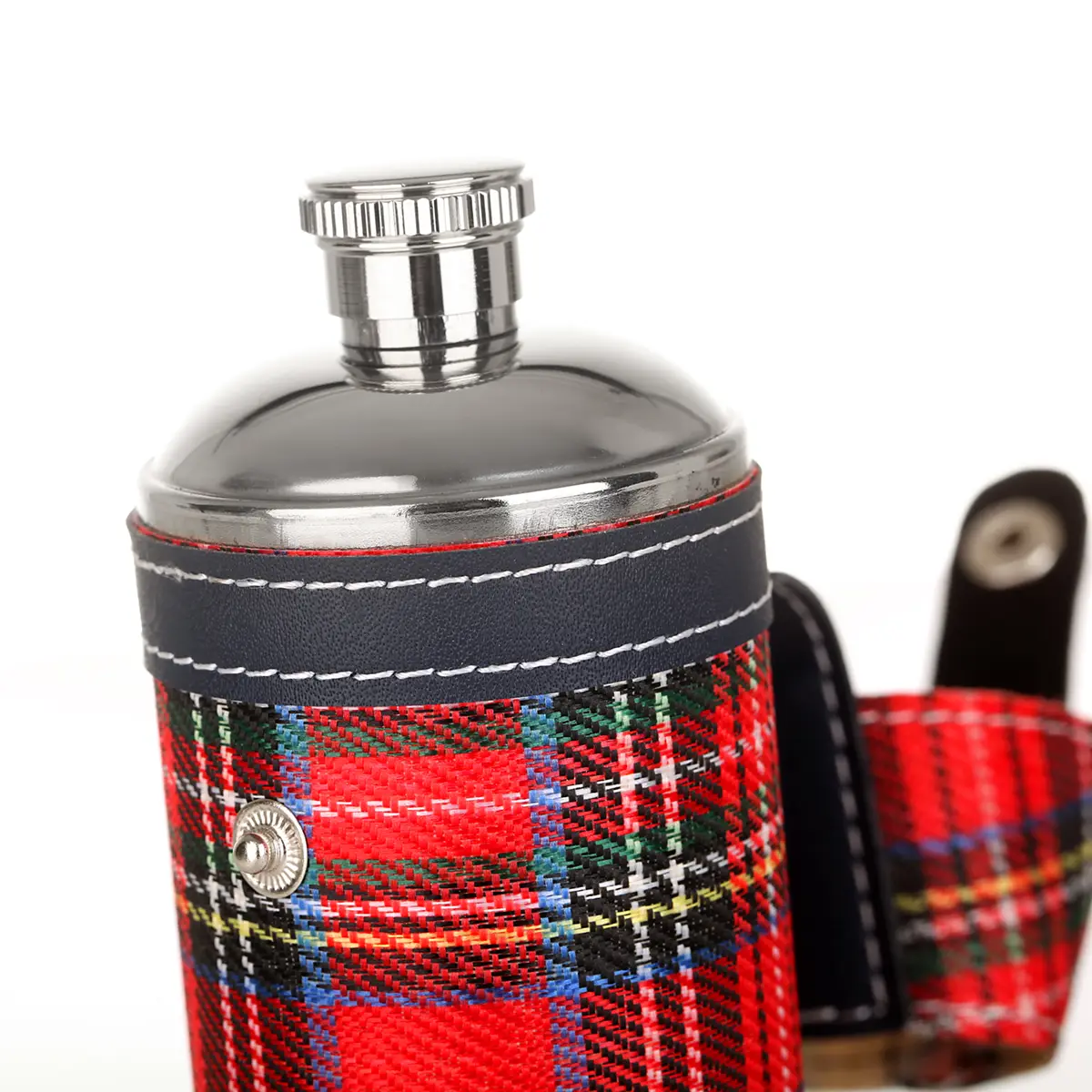 Royal Stewart Tartan Hunting Flask / Campingflasche aus Schottland