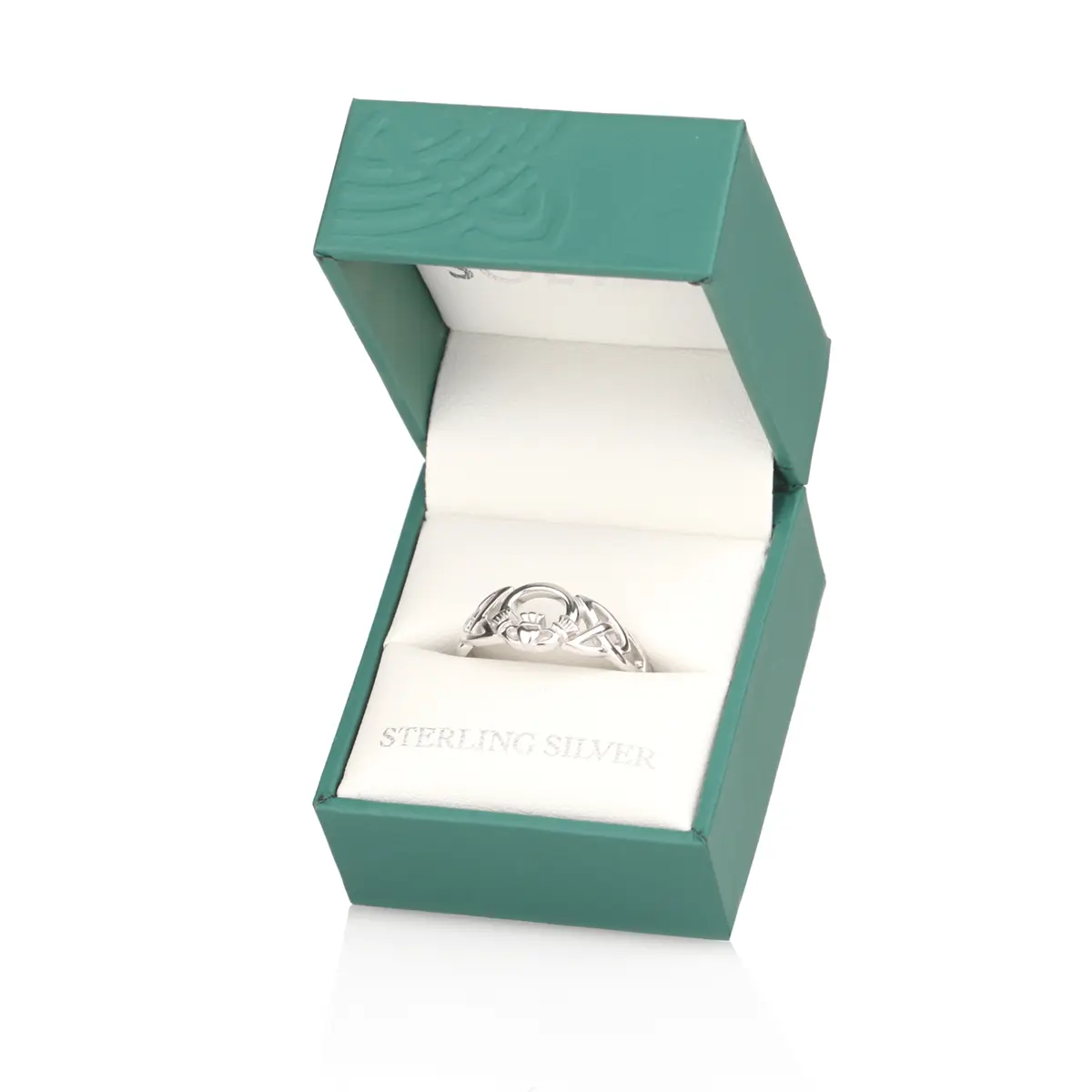 Keltischer Claddagh Ring aus Sterling Silber - handgefertigt in Irland