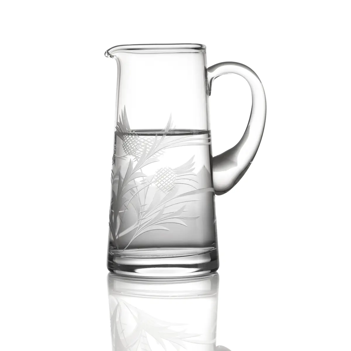 Flower Of Scotland Water Jug - Whisky Wasserkrug /  Karaffe aus Kristallglas