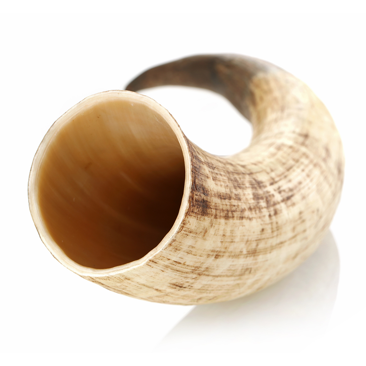 trinkhorn-methorn-natur-roh-wikinger-011 Wikinger Trinkhorn ca. 0,7 Liter  - außen Natur / Roh - echtes Rinderhorn