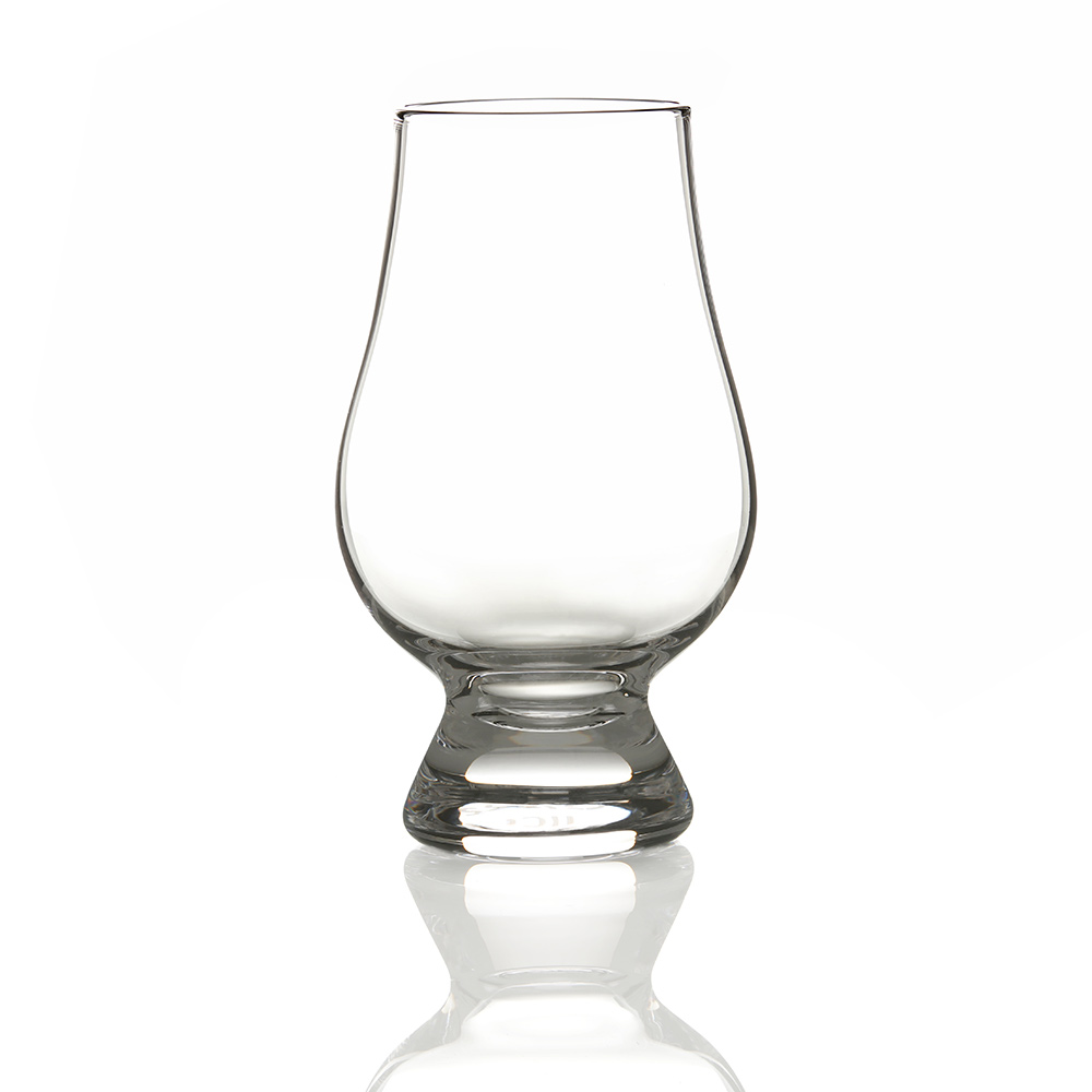 Whisky Fass Flight Tray aus Eiche - mit 1 Gencairn Tasting Glas