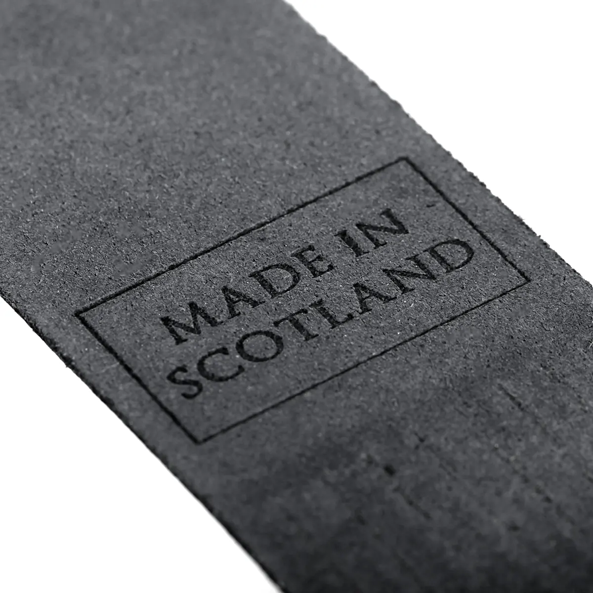 Glasgow - Lesezeichen aus Leder in Schwarz - Made in Scotland
