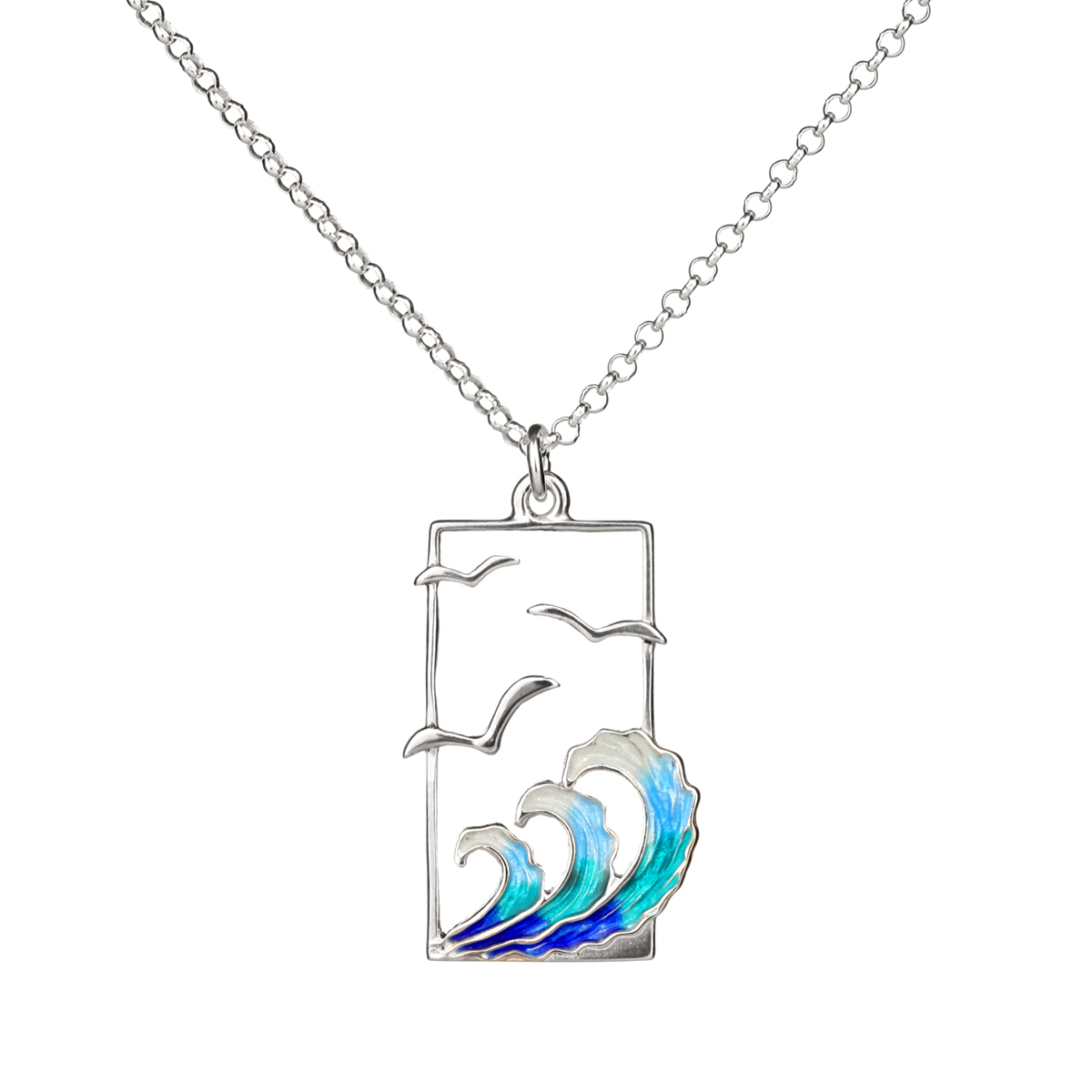 kette-anhaenger-silber-emaille-moeven-meer-golanes-001 Silver Golanes - Möwen & Meer Kette aus Sterling Silber & blauer Emaille