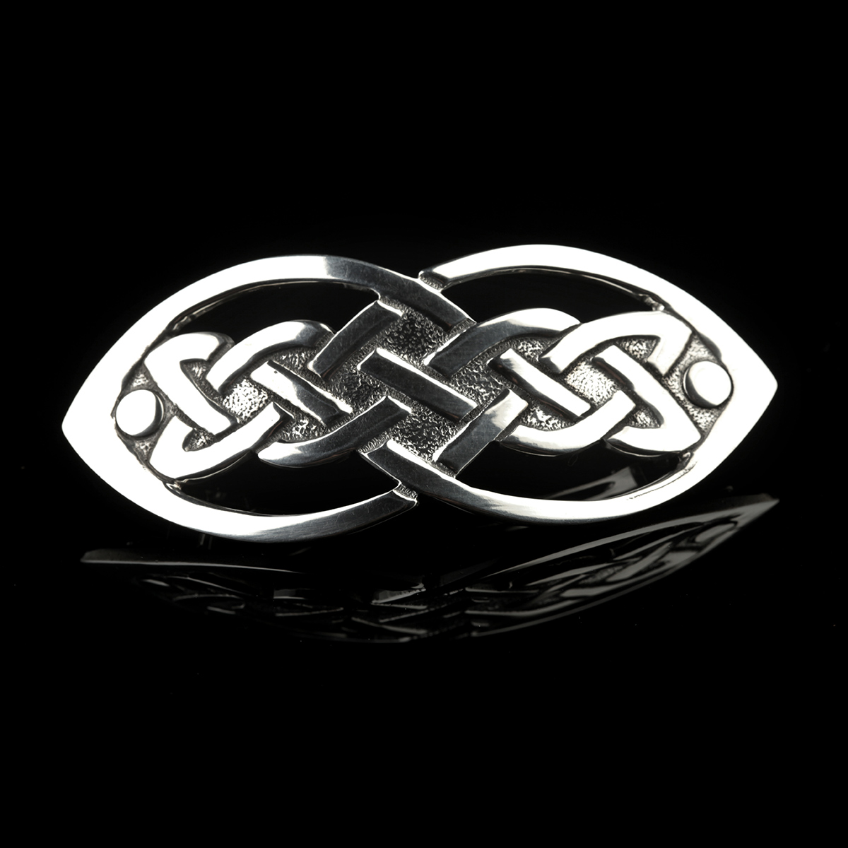 Open Celtic Knot - offen gefertigte keltische Haarspange aus England