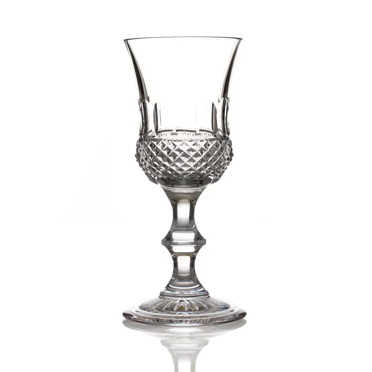 Scottish Thistle Diamond Cut - Whiskyglas in Distelform mit Fuß