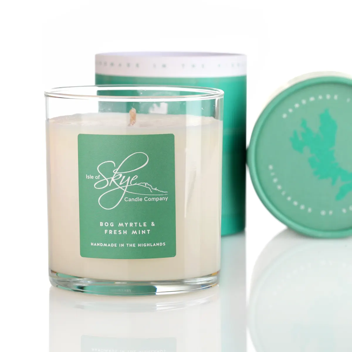 Isle of Skye Candles Duftkerze XL - Bog Myrtle & Fresh Mint - Erfrischender Duft der schottischen Highlands