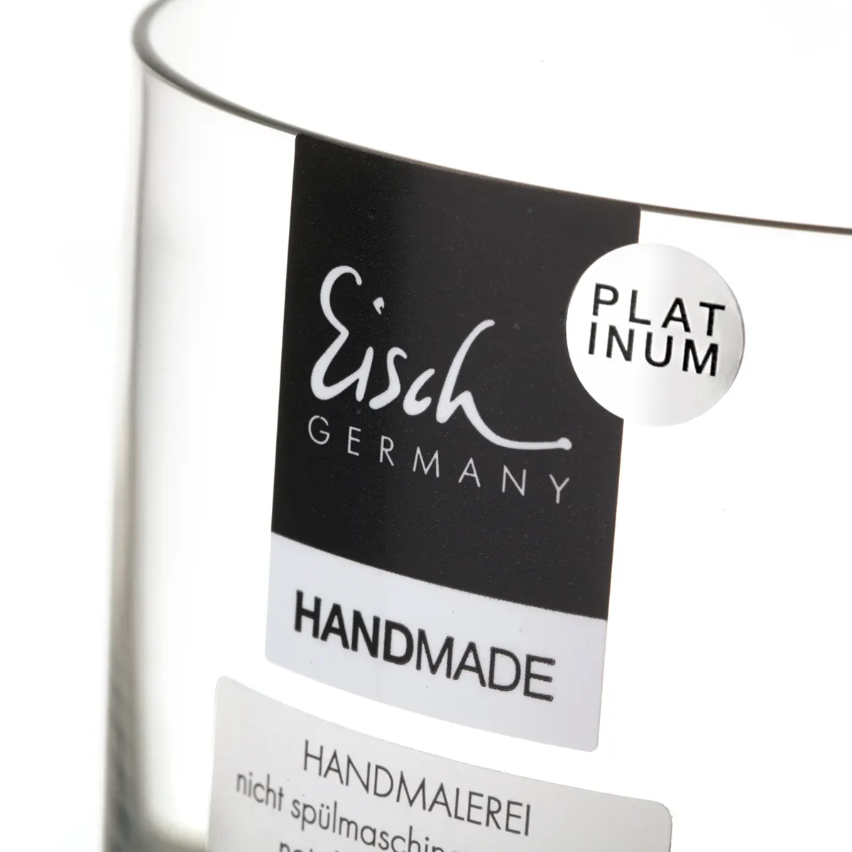 Eisch Whiskyglas Gentleman - Platin - 2 Stück in Geschenkröhre