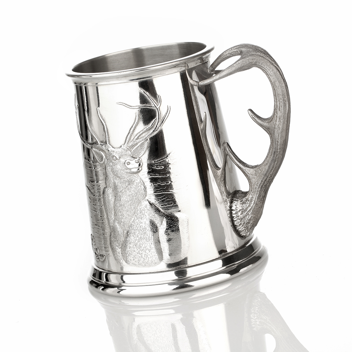 bierkrug-zinnkrug-england-pint-hirsch-jagd-004 Highland Stag Tankard - Bierkrug mit Hirsch und Geweih als Griff