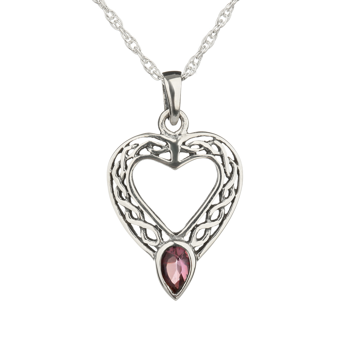 Celtic Heart Kette aus Sterling Silber