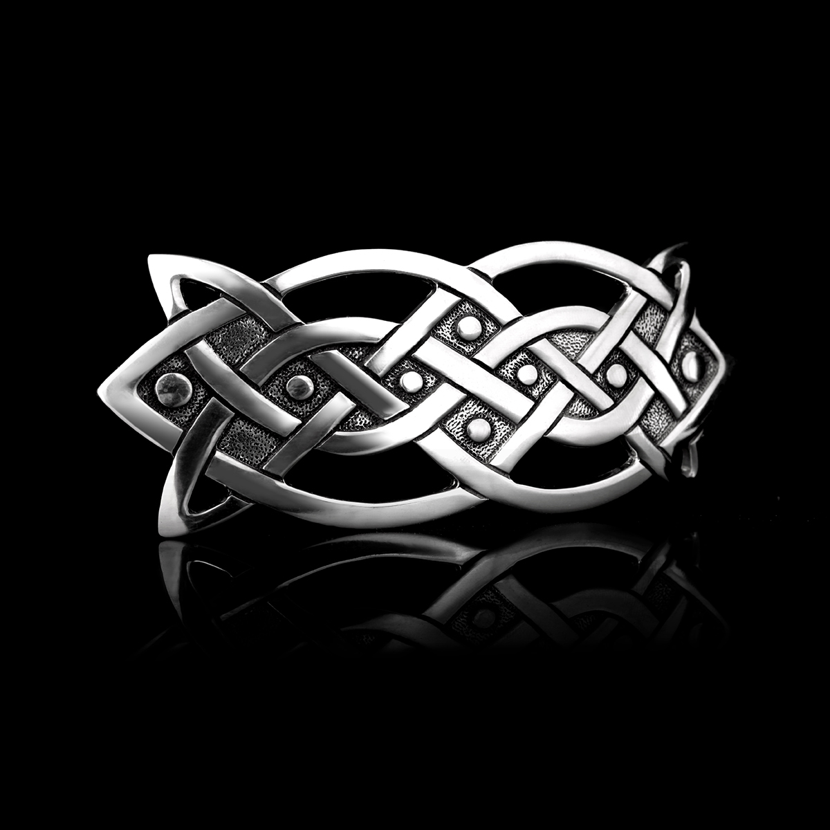 Haarspange-keltisch-silber-england-celtic-005 Infinite Celtic Knot Haarspange aus England - keltische Knoten & Ornamente