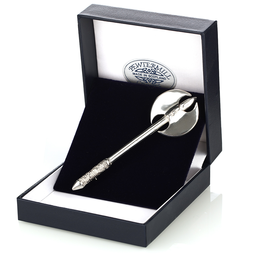 kilt-pin-axt-axe-001 Celtic Axe Kilt Pin - Handgefertigter Kilt Pin aus Schottland